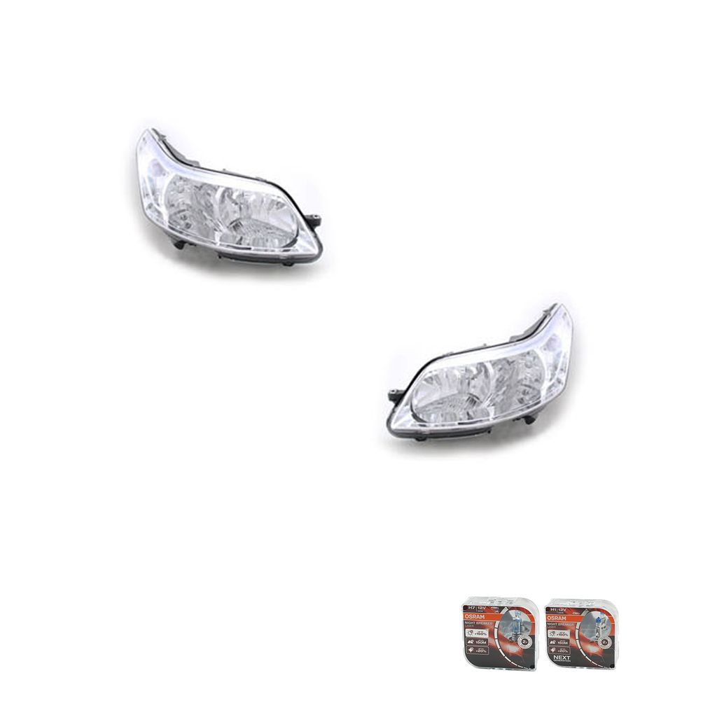 Johns, Scheinwerfer + Osram Night Breaker Laser passend für Citroen C4 04-11Set L R 0000620853 00006208L4 620853 6208L4 0000620653 00006206L4 6206...
