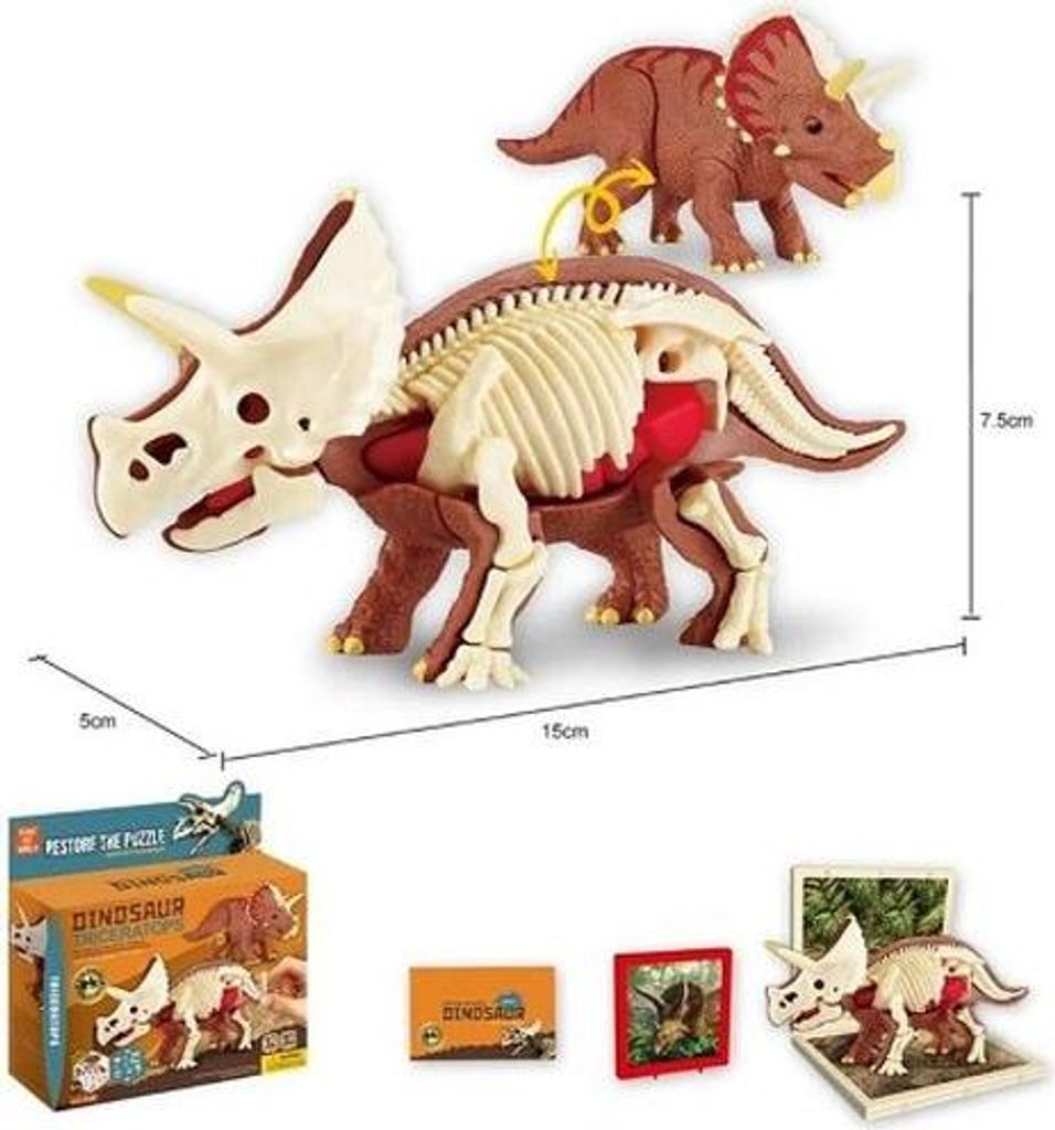 TRIFOX Dinosaurier aus Glas zum Zusammenbauen. A-0110 17665