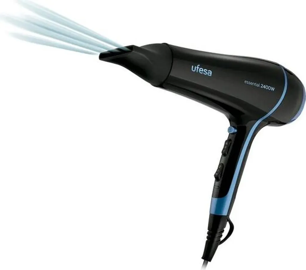 Sèche-cheveux puissant professionnel avec diffuseur et concentrateur air