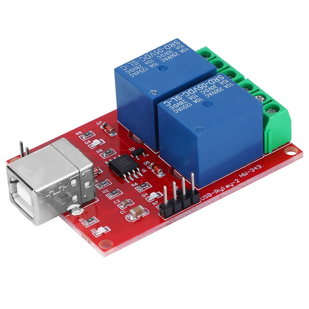 Modulo Relè USB 5V Professionale - Interruttore Seriale per PC e Arduino