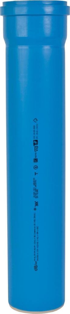 Marley Abwasserrohr dBlue DN 50 schalldämmend 200 cm blau