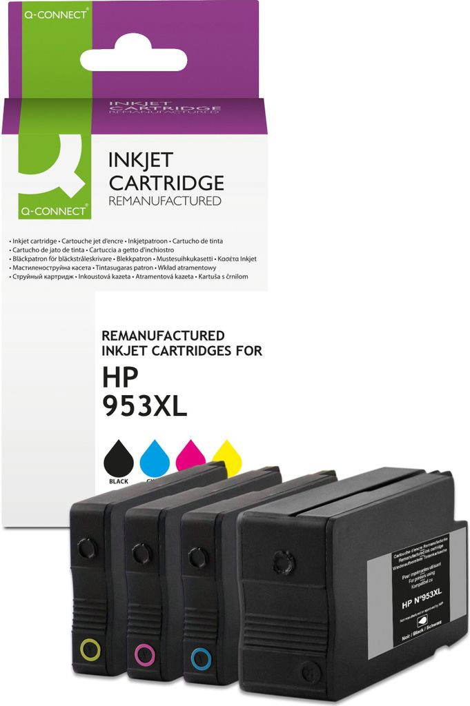Q-CONNECT KF13995 Alternativ Q-Connect Tintenpatrone MultiPack Bk,C,M,Y (KF13995)