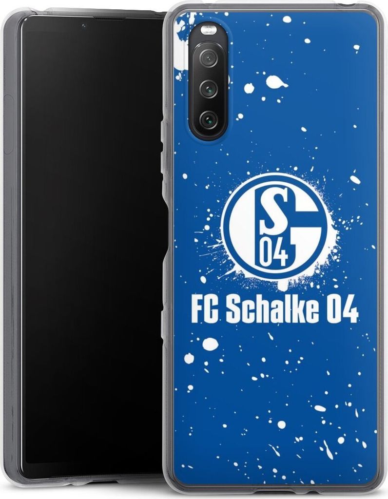DeinDesign Handyhülle für Sony Xperia 10 III Silikon Hülle Case Smartphone Schutzhülle FC Schalke 04 Logo S04