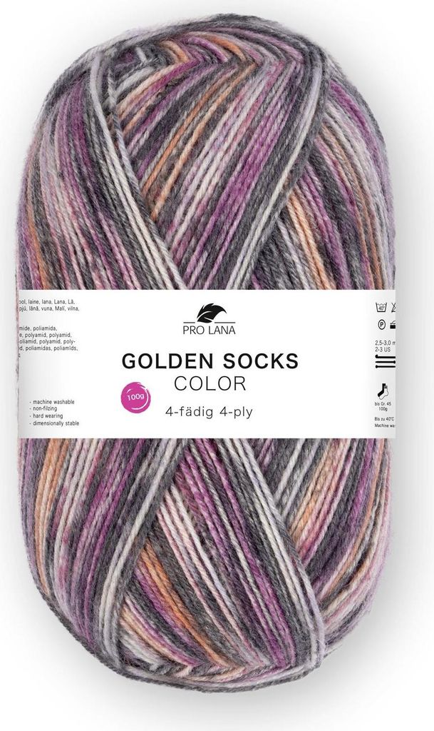 Pro Lana GOLDEN SOCKS color 100 g 4-fach Sockenwolle 420 Produktbild 
