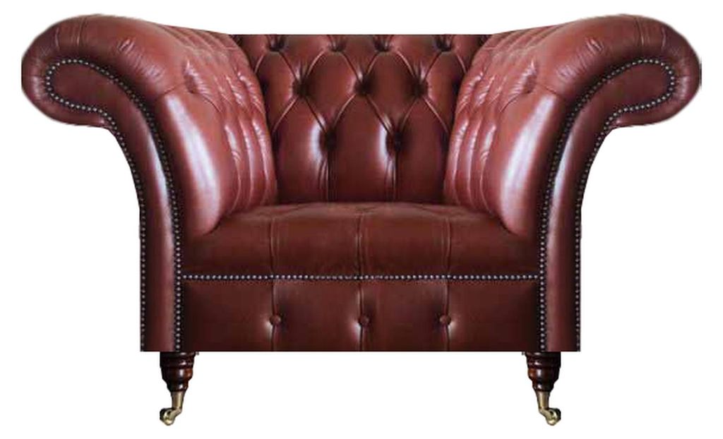 Wohnzimmer Braun Sessel Chesterfield Leder Sitz Polstermöbel Couchen