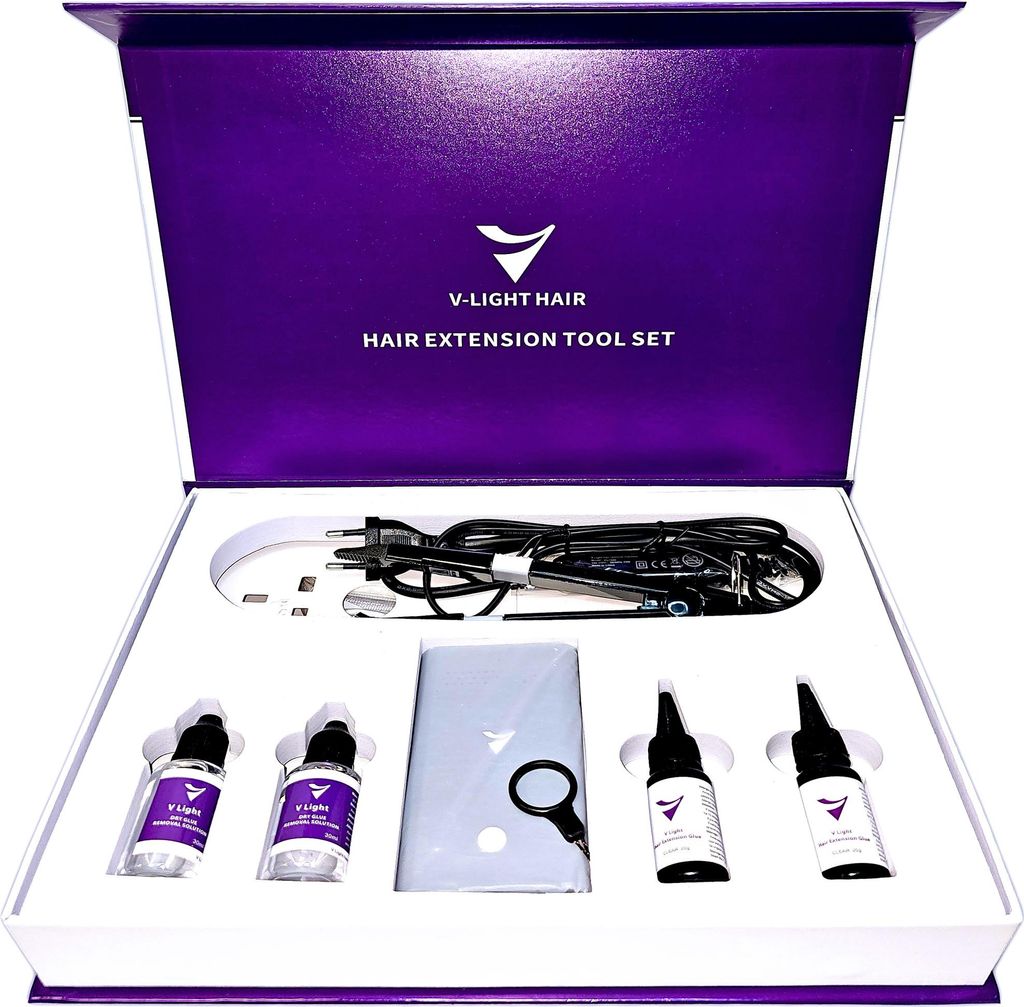 Set d'outils d'extension de cheveux V Light : Image du produit 
