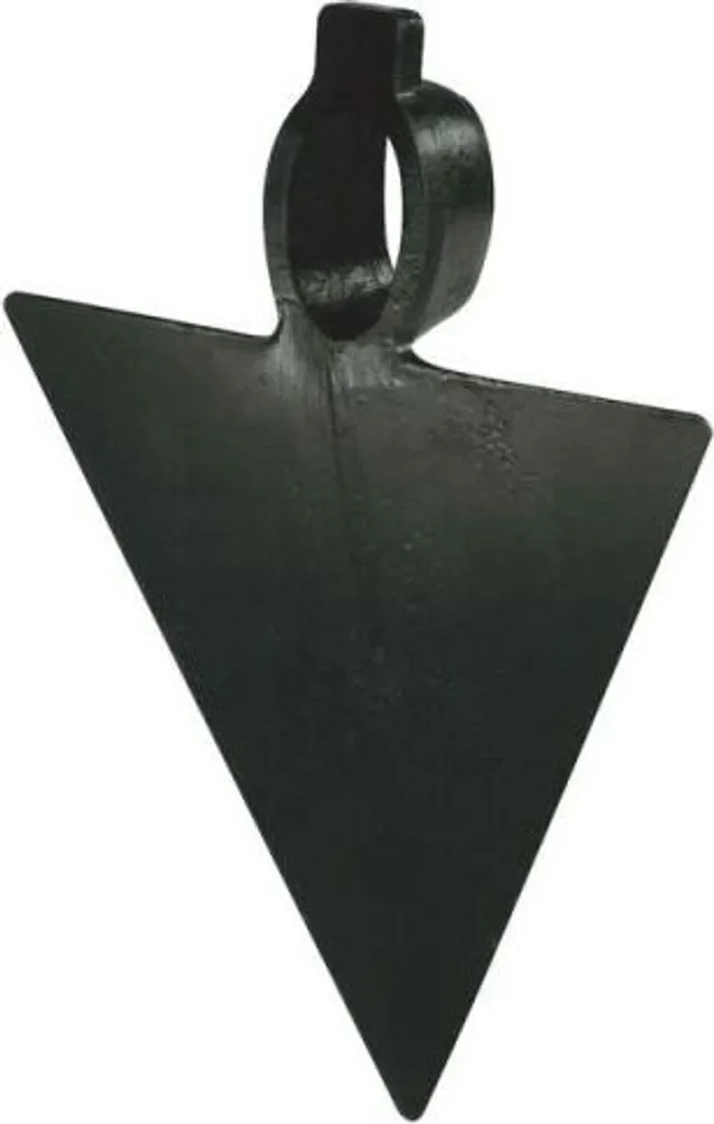Grattoir de jardin pointu en acier forgé noir avec œil ovale robuste