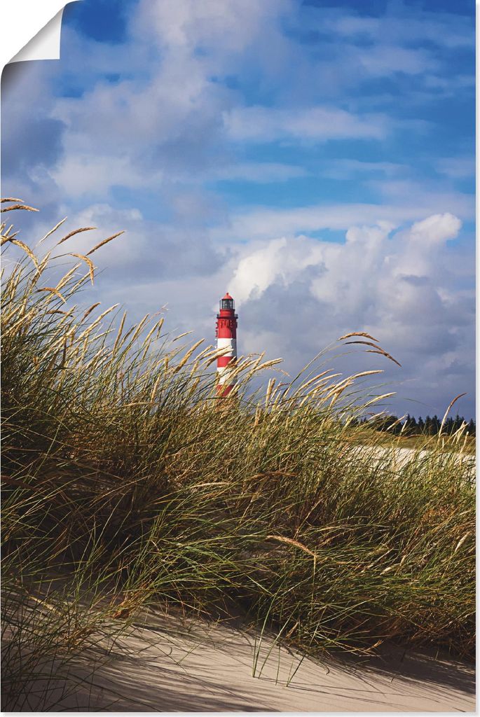 ARTland Poster Sommerimpression Amrumer Leuchtturm Größe: 20x30 cm