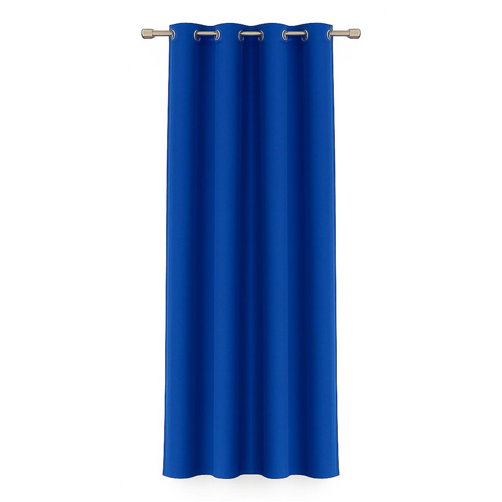 Tenda blu 140x245 cm con occhielli – tenda oscurante in Immagine del prodotto 