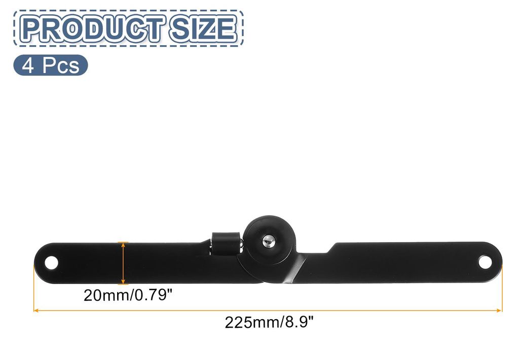 4 Stš¹ck 180 Grad drehbare Deckelstš¹tz Scharniere, 225x20mm Klapp Lift Up Scharnier fš¹r Holzkisten Schmuckk?sten Truhen Schr?nke Schr?nke, ...