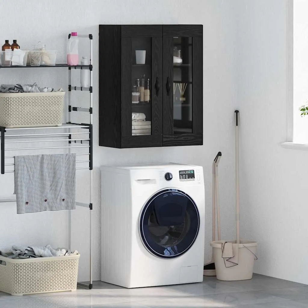 Armadio a Parete vidaXL Rovere Nero 90cm | Crea il Tuo Angolo Relax