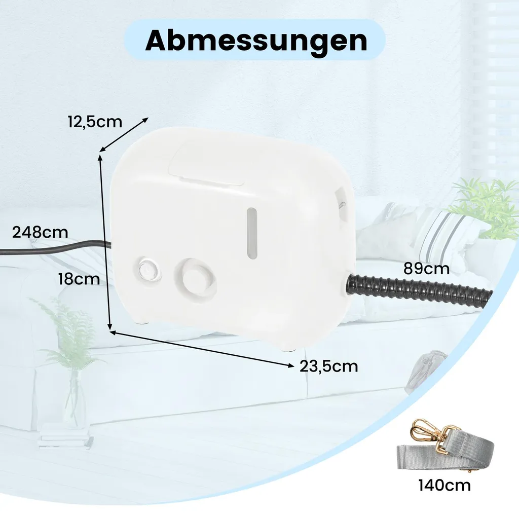Nettoyeur Vapeur 1600W Chauffe Rapide 10s et Réservoir Rechargeable de 1 Litre - 3