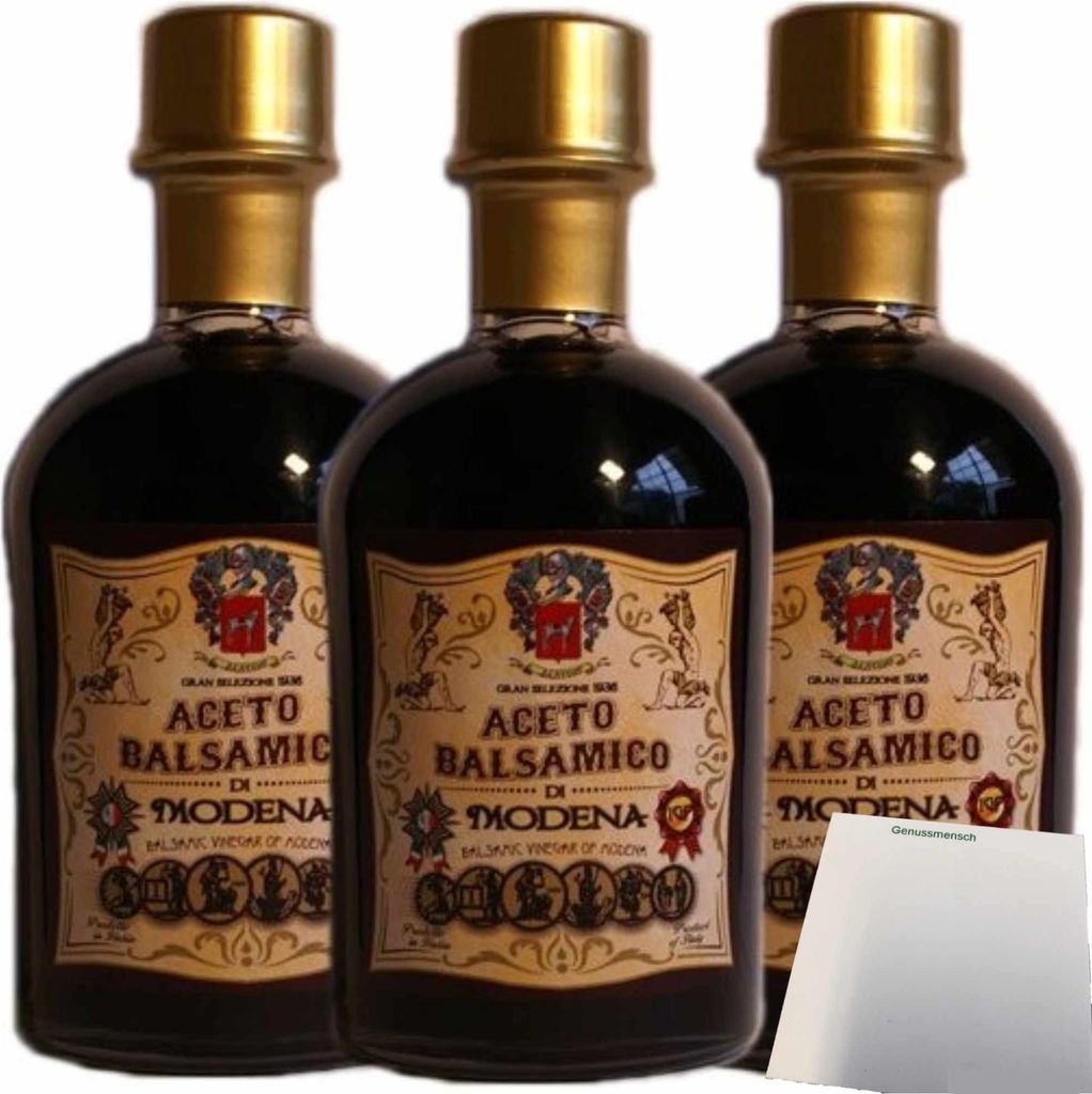 Bertoni Aceto Balsamico di Modena IGP 6 Medallien 3er Pack Produktbild 