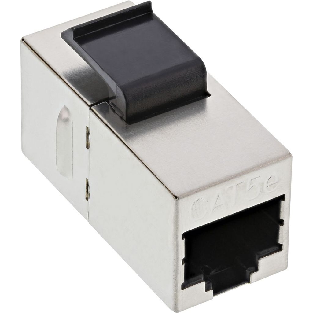 INLINE Keystone RJ45 Buchse Buchse Einsatz SNAP-In Cat.5e Produktbild 