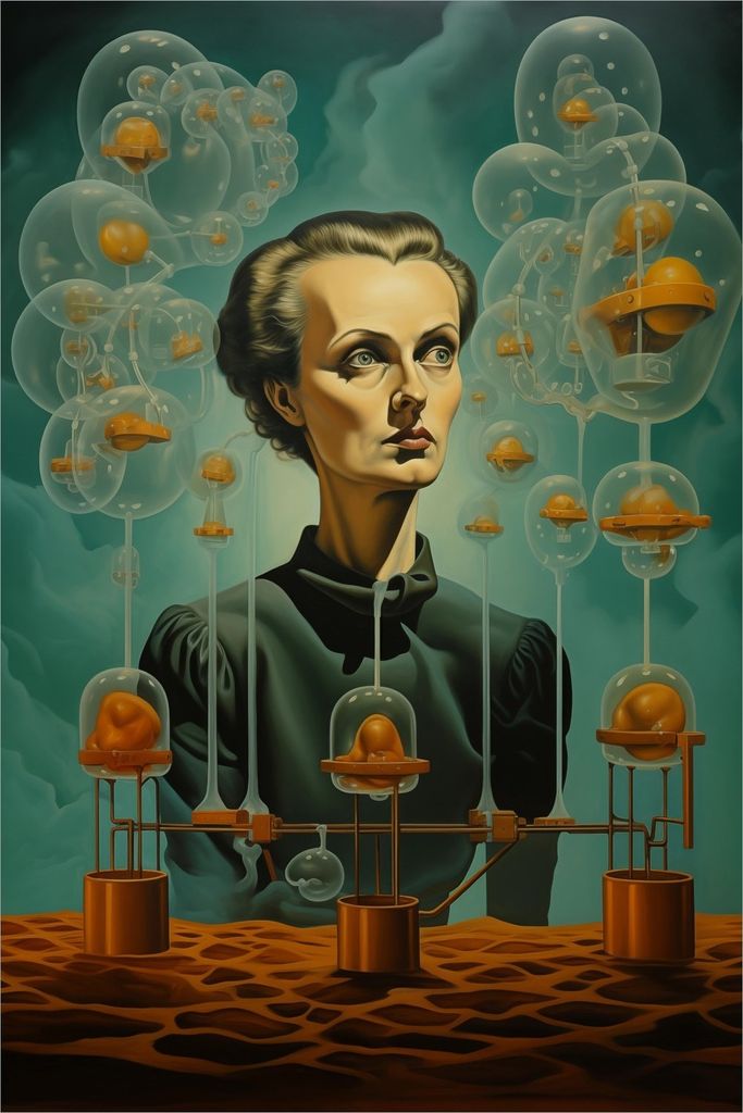 Wallario selbstklebendes Poster - Gedankenexperiment, Größe: 61 x 91,50 cm