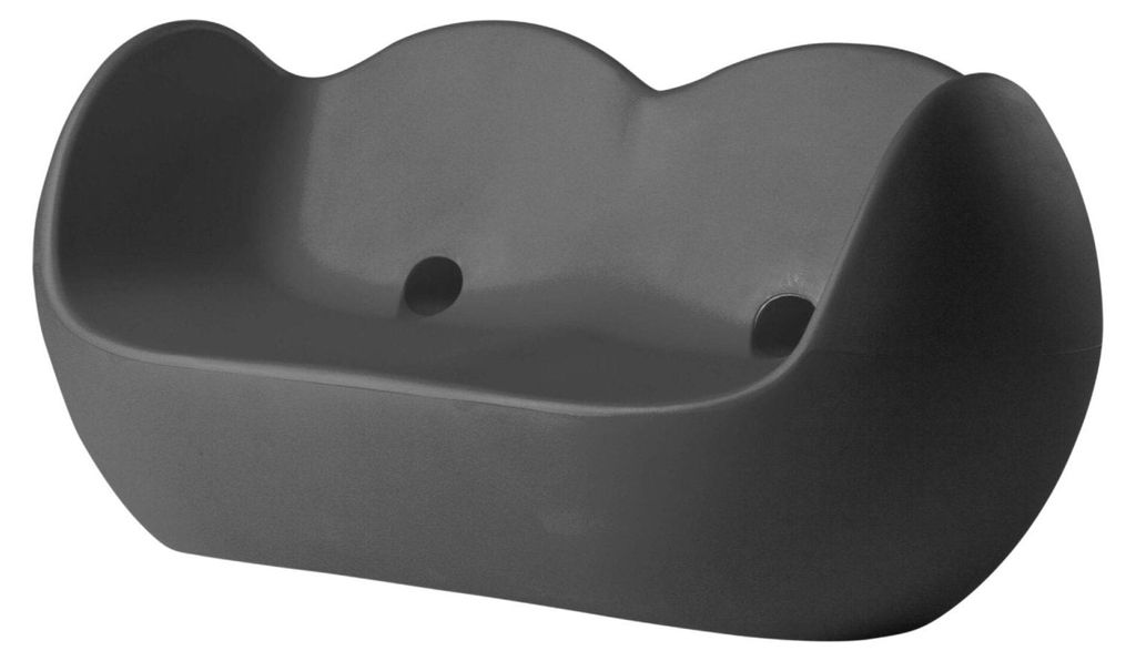 Schaukelsofa für Innen und Außen, modernes Design, Slide Blossy - Dunkel Grau