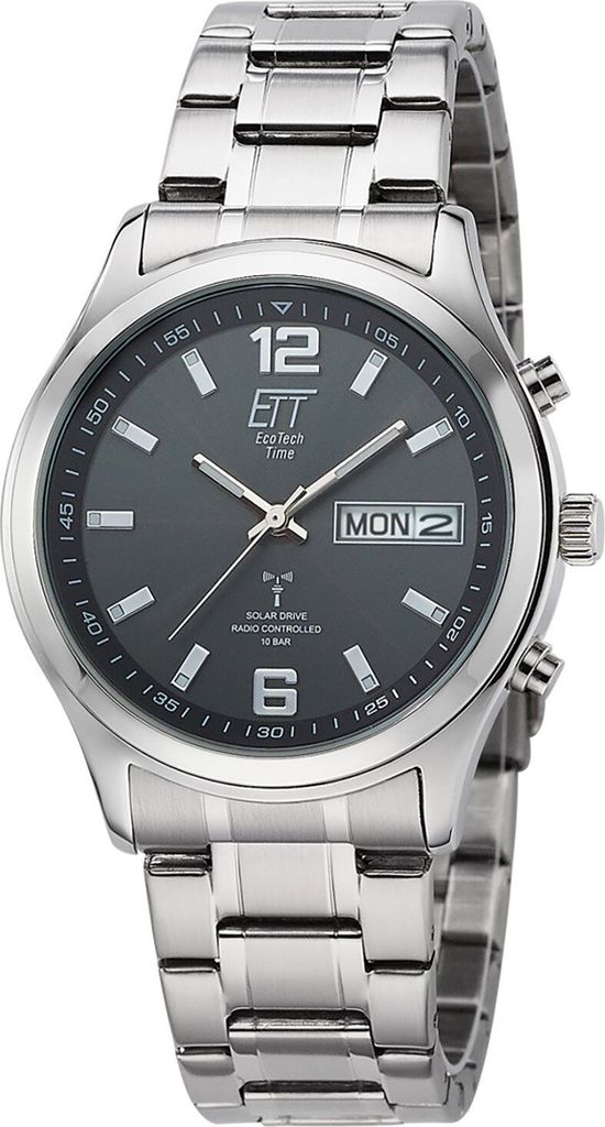 ETT Eco Tech Time EGS-11247-22M Solar Drive Funk Herren-Armbanduhr Gobi 1