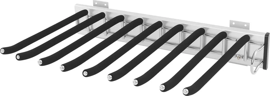 Organisateur de pantalons pour armoire - Système de 9 tringles noir