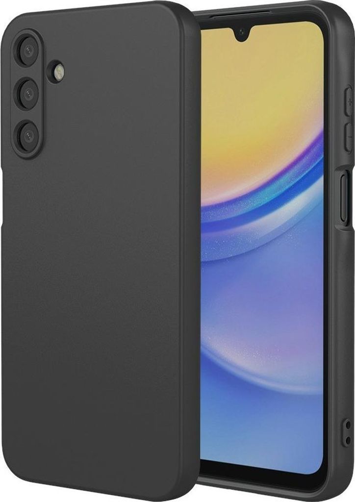 Hülle für Samsung Galaxy S25 Plus/S24 Plus - Phonesta Soft Silk Silikon Back Cover - Schwarz