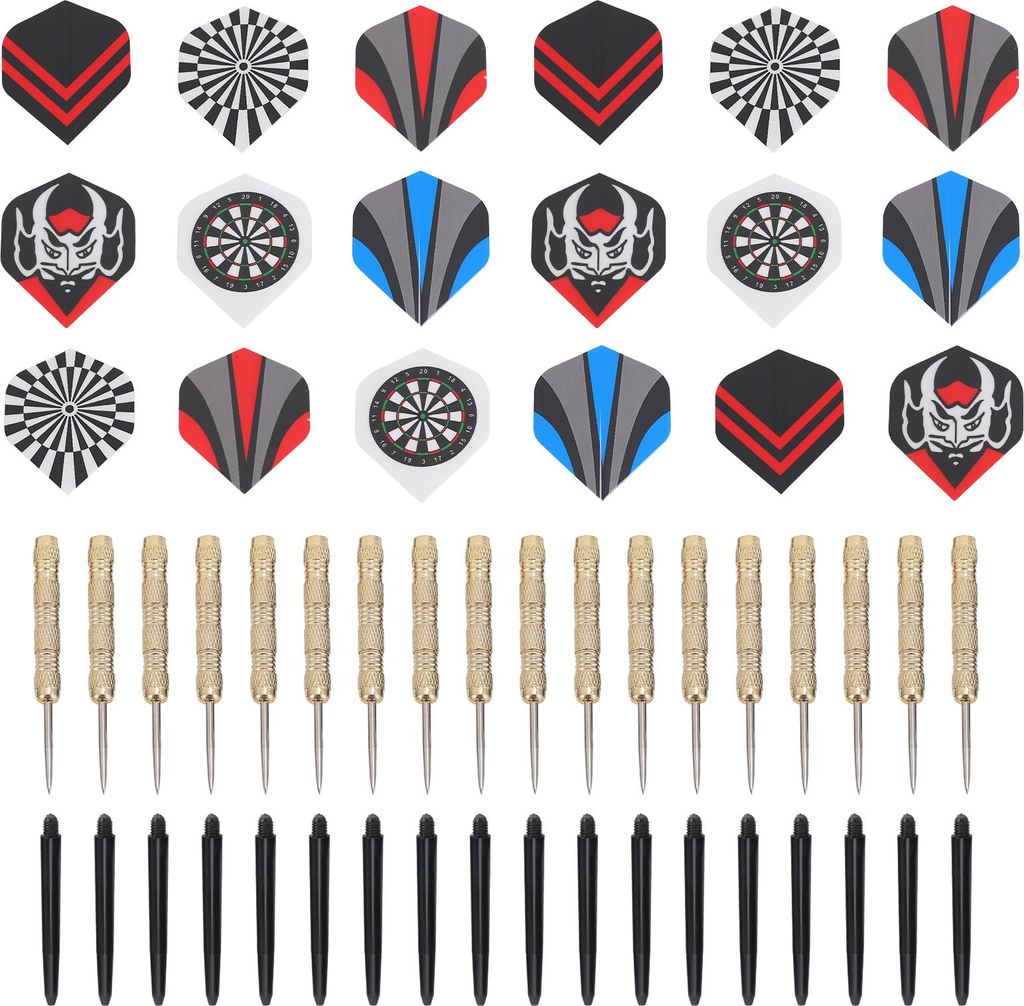 18 Stück professionelle Stahlspitzen-Dartpfeile Flight Dart mit Nice Flights Indoor Fitness