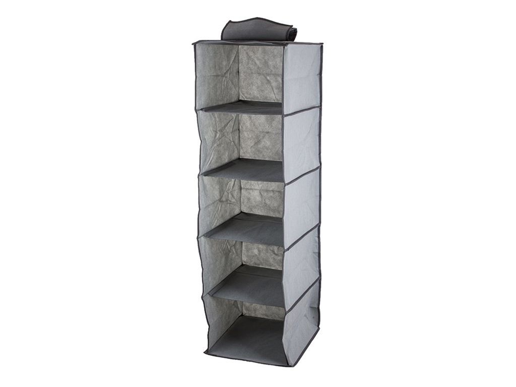 Verk 01327 Hängeorganizer mit 5 Ablagen 100x30x30cm - grau Produktbild 