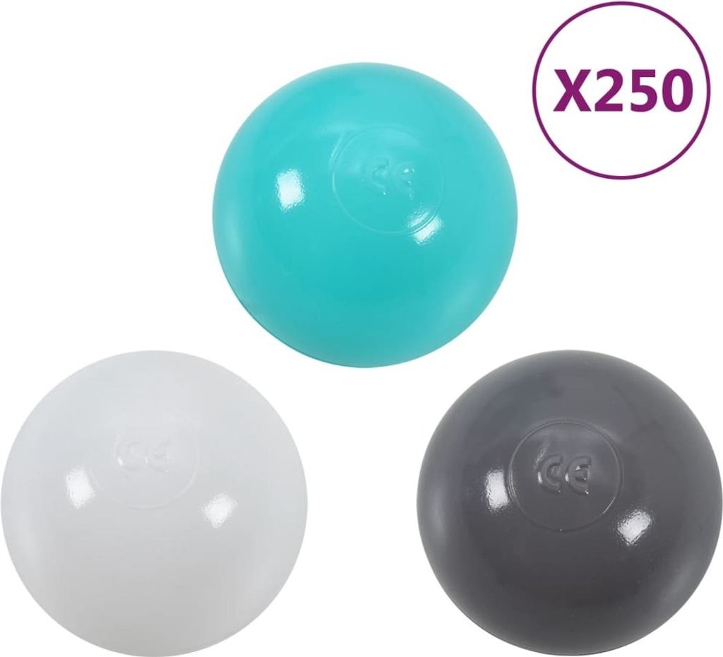 vidaXL Palline per biliardo 250 pz. Multicolore Immagine del prodotto 