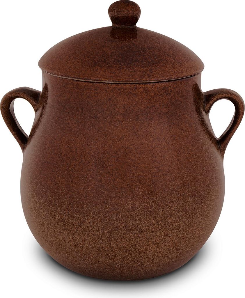 KERAZO Rumtopf 3,0 Liter aus Steinzeug Keramik BRAUN - Produktbild 
