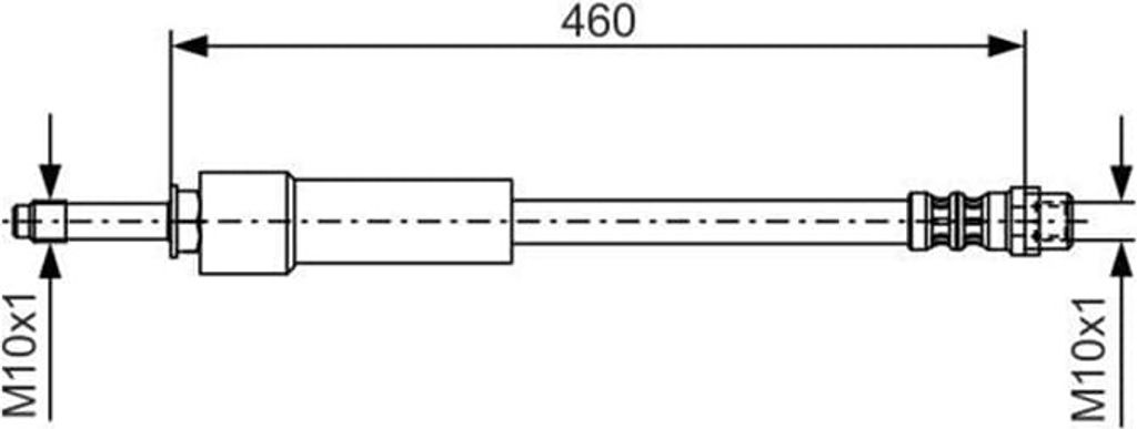 Bosch Bremsschlauch 1 987 476 297