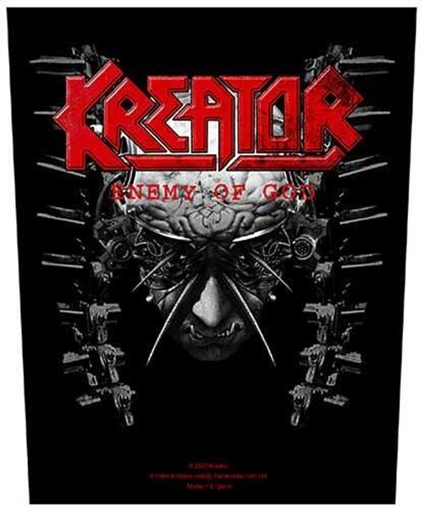 Kreator - Patch "Enemy Of God" RO2102 (Einheitsgröße) (Schwarz/Rot)