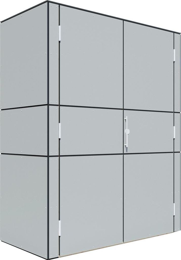 Bertilo HPL Geräteschrank Terrace High - 6 mm grau