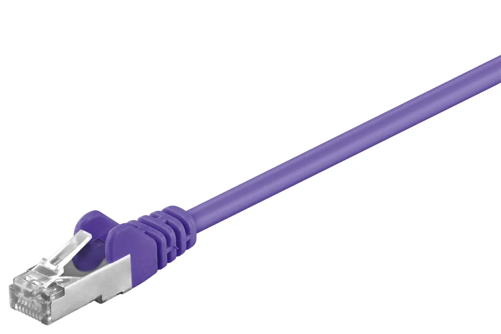 Cavo LAN 3m Viola Goobay 93530 CAT 5e F/UTP - Prezzo Imbattibile Online