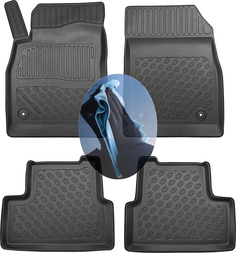 Z509412 TPE-Gummifußmatten kompatibel mit Opel Astra Selection J Sports Tourer Kombi Caravan 5-türer 2010-2015