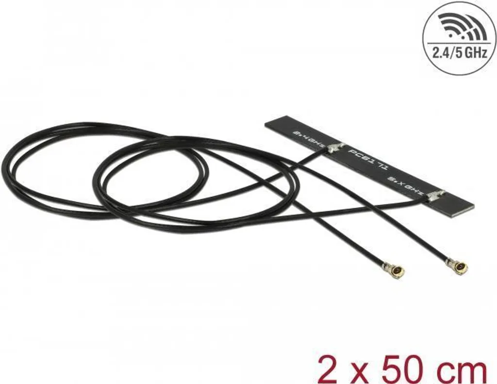 DELOCK Dualband WLAN WiFi 6 Doppia antenna 2 x I-PEX Inc. MHF