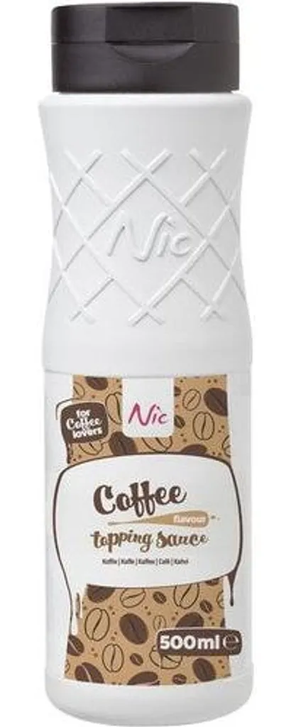 Topping Café Nic 500 ml au goût intense : texture fluide pour desserts