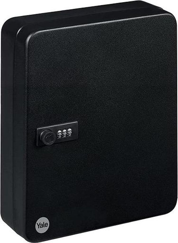 Yale Schlüsseltresor Klein YKB/540/CB2 mit Zahlenschloss für 46 Tasten, Schwarz
