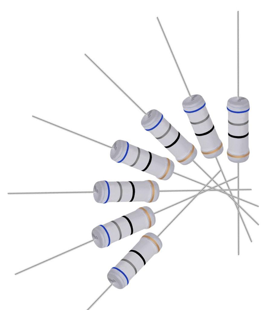 20Stk. 3W 3 Watt Metalloxid Schicht Widerstand Axiales Leitung 68 Ohm ¡À5% Toleranz