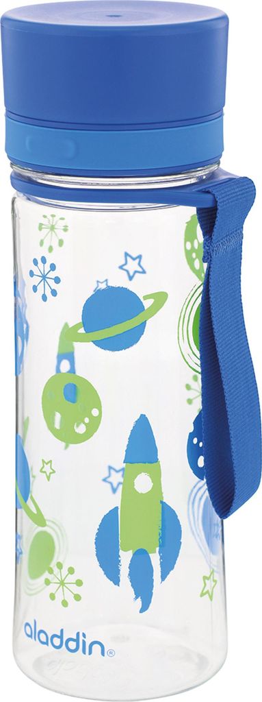 aladdin Wasserflasche Aveo mit Grafik 0,35l blau