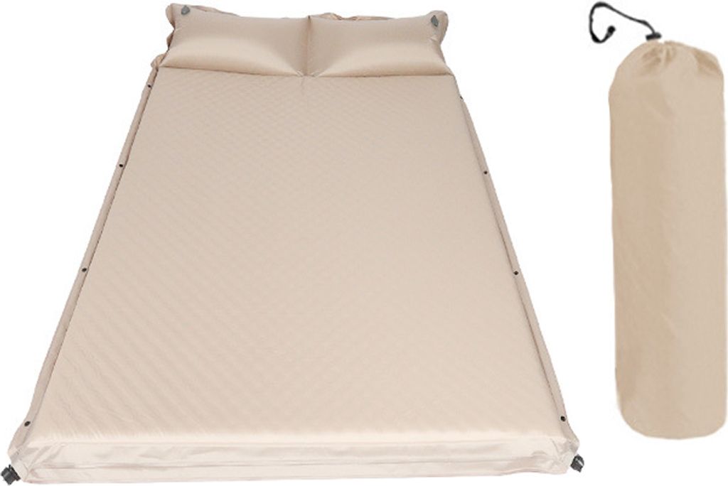 Automatische aufblasbare Luftmatratze, verdickte Bodenmatte, tragbares Campingzelt, Luftbett, selbstaufblasend, mit Kissen-Aufbewahrungstasche fš...