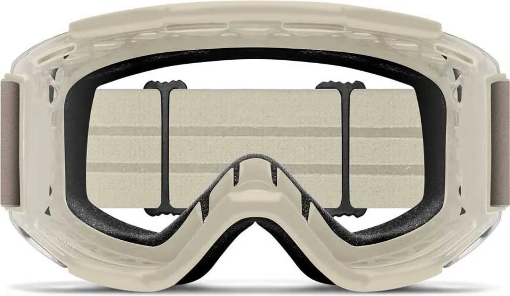 Masque VTT Smith Squad MTB Beige Clear CAT0 pour une vision nette