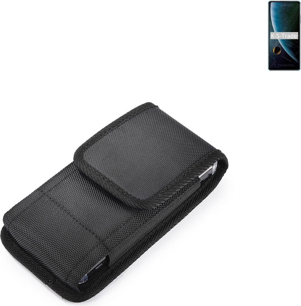 Holster Gürteltasche kompatibel mit ZTE Blade V30 Holster Gürtel Tasche wasserabweisend Handy Hülle Schutz Hülle Outdoor schwarz K-S-Trade