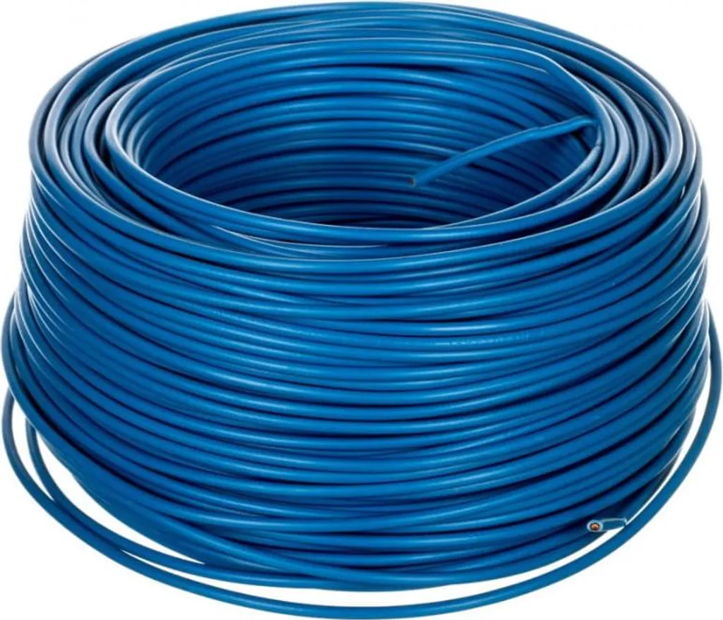 Cavo di Installazione H07V-K 2.5 mmq Blu 29147 | Matassa 100m Professionale - 1