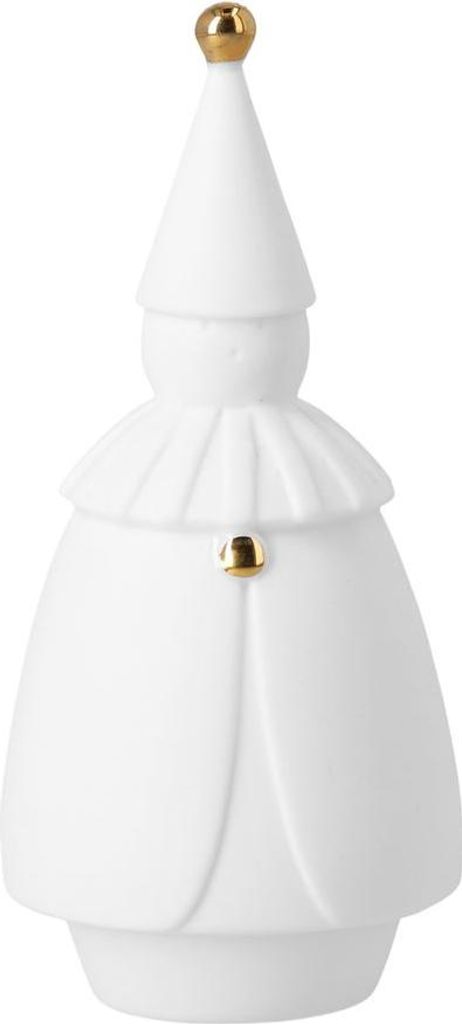 Räder Design Weihnachtliche Dekofigur aus Porzellan mit feinen goldenen Details