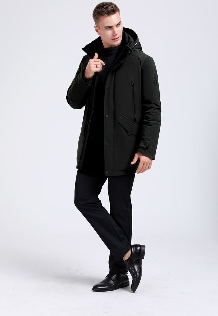 Herren winterjacke, winterjacke herren, parka herren winter, winterjacke, mit 125-146g Gänsedaunen Winddicht mit Kapuze XXL