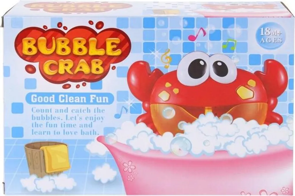 Machine à bulles crabe automatique jouet de bain musical sans BPA - 11