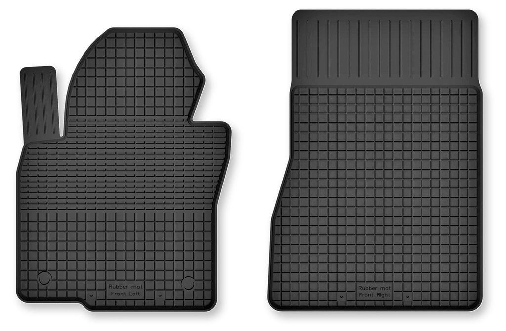 Gummifußmatten Vorne Schwarz für Smart Fortwo II 2007-2014 Produktbild 