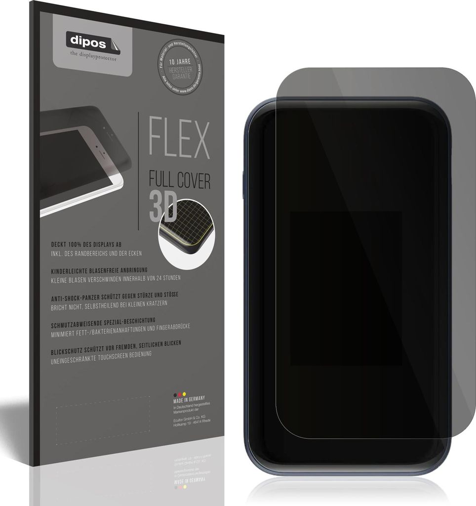 Full Cover Privacy Blickschutzfolie für ZTE MU5002 Folie Anti-Shock