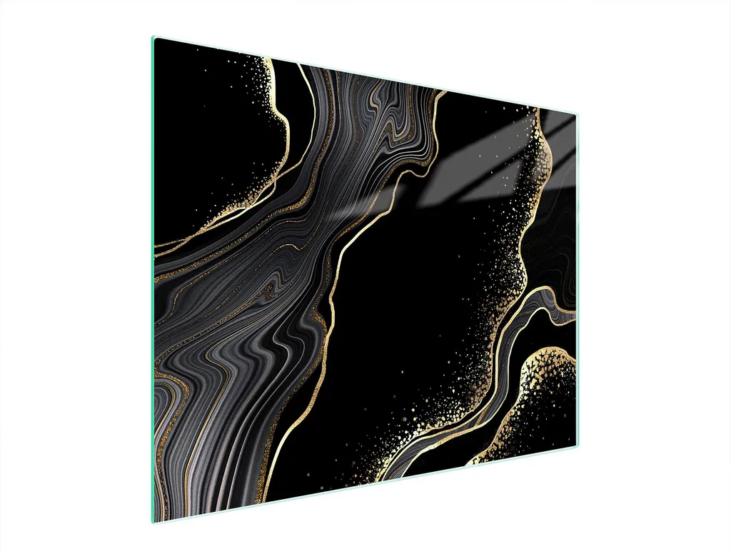 Tagliere Vetro 52x40 Effetto Marmo | Copri Piano Cottura Universale
