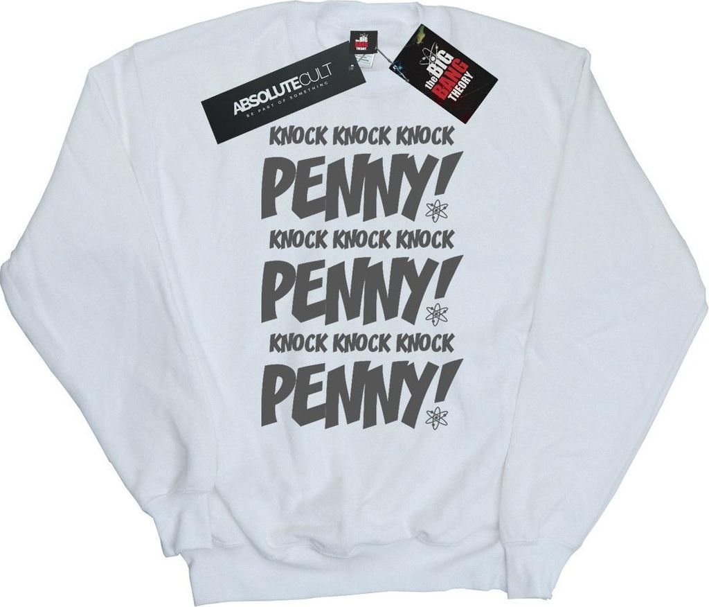 The Big Bang Theory - "Knock Knock" Sweatshirt für Herren BI10757 (S) (Weiß)