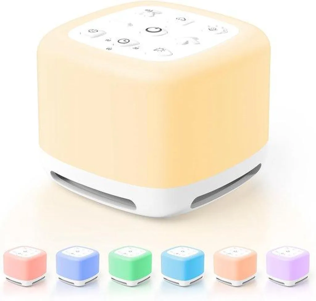Machine à sons blancs pour yoga et relaxation avec 7 lumières de nuit