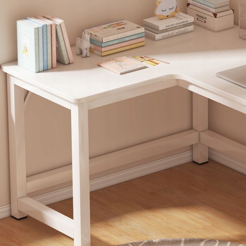 Rohový Herní Počítačový Stůl Velký Moderní Bílý Loft 120 Cm Obrázek produktu 4